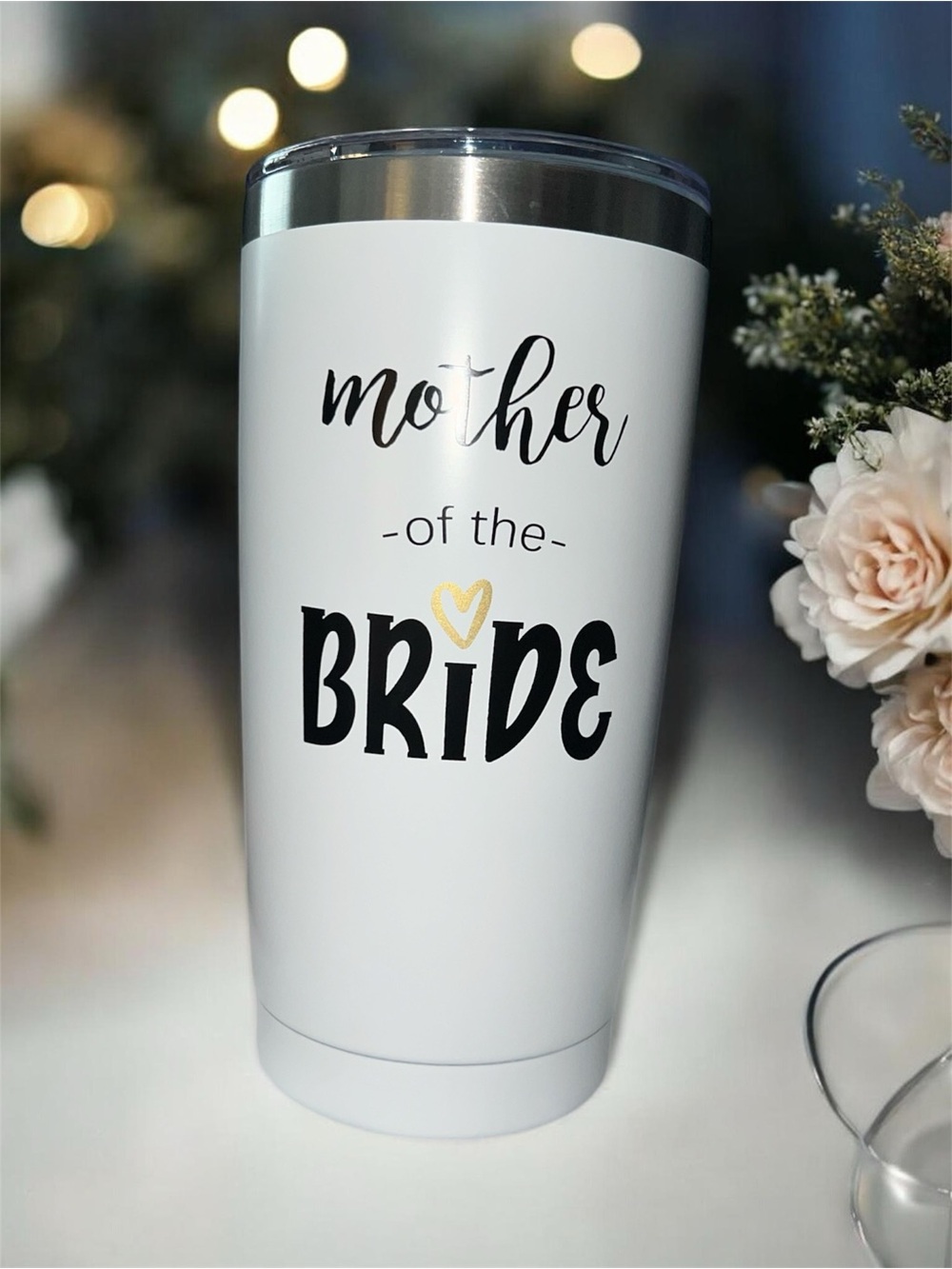 Mother of the bride bundle-insulated tumbler & handkerchief - Picture 4 of 4